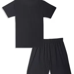 Vimal Jonney Kids Mint Green & Black Printed T-Shirt Set image 5