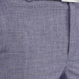 Park Avenue Blue Regular Fit Self Pattern Trousers image 5