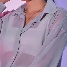 BUYNEWTREND Grey Shirt image 5