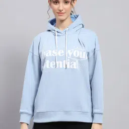 Rock.it by Monte Carlo Women Printed Regular Fit Hooded Neck Full Sleeve Sweatshirt-picture-27