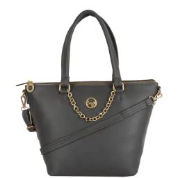 Baggit Btis Ressa Grey PU Textured Handbag-picture-49