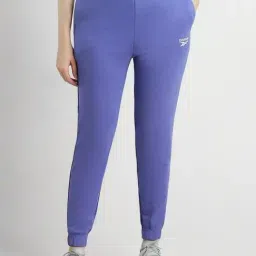 Reebok Blue Mid Rise Sports Track Pants-image-88