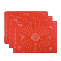 Kuber Industries 3-Pcs Red Printed Silicone Reusable Chapati & Roti Mat image 1