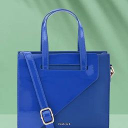 Fastrack Blue Faux Leather Solid Handbag-picture-22