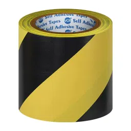 VCR 18 m x 120 mm Waterproof PVC Black & Yellow Floor Marking Tape, 2 Rolls Per Pack-picture-16