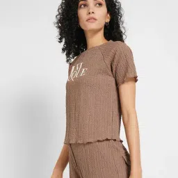 Honey By Pantaloons Brown Regular Fit Printed Top image 3