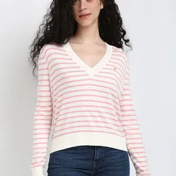 Tommy Hilfiger Women Striped Pullover-image-33