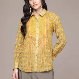 Aarke Ritu Kumar Yellow Dhaarna Shirt-picture-32