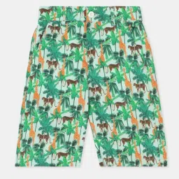 Allen Solly Boys Green Cotton Printed Shirt image 4