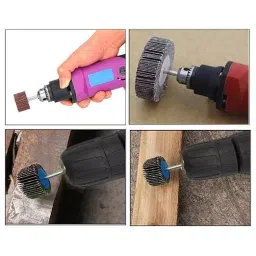 Generic Flap Wheel 2 inch (50 mm) Dia Aluminium Oxide 60 Grit (Pack of 25 Pcs) image 5