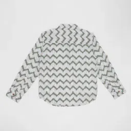 Pantaloons Junior Boys Elm Green Printed Shirt image 2