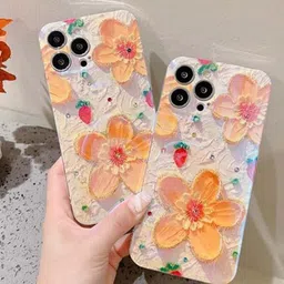 CASE CREATION Women Floral Printed Apple iPhone 13 Real 3D Bumper Case Mobile Accessories image 4