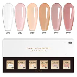 CANNI Set Of 6 Color Nail Gel Polish-9ml Each- Shade-9049-9052-9056-9058-9059 image 2