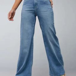 Dolce Crudo Blue Flared Fit Jeans-picture-44