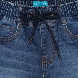 YU by Pantaloons Kids Blue Regular Fit Shorts image 2