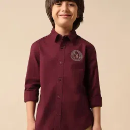 U.S. Polo Assn. Boys Red Cotton Logo Shirt-picture-36