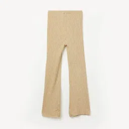 Fame Forever by Lifestyle Girls Beige Textured Trousers image 2