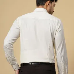 Wyre Off White Cotton Slim Fit Shirt image 3