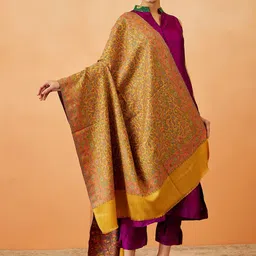 Pashmoda Women Floral Woven Design Shawl-picture-10