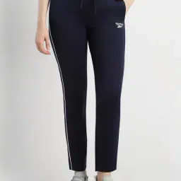 Reebok Navy Mid Rise Sports Track Pants-image-92