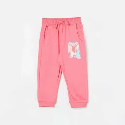 Juniors by Lifestyle Kids Pink Printed Regular Fit Trackpants-picture-25
