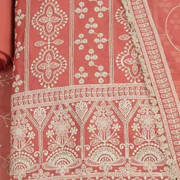 Meena Bazaar Embroidered Unstitched Dress Material image 5