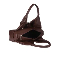 MINI WESST Brown Solid Handheld Bag image 3