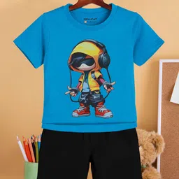 HELLCAT Boys Printed Short Sleeves T-shirt With Shorts-picture-18