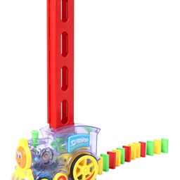 House of kids Dominos Blocks Set & Train Toy with Lights & Sounds - 60 Pieces-picture-30