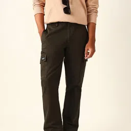 THE BEAR HOUSE Men Straight Fit Cargos Trousers-image-50