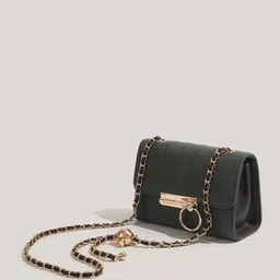 CORSICA Women Solid Structured Buckle Detail Sling Bag-picture-43
