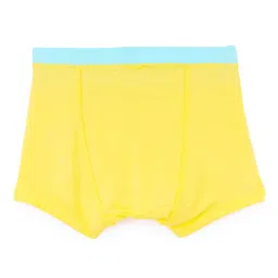 SuperBottoms Bamboo Knit Pack Of 3 Baby Bunny Designed Boxers With Funky Tattoo - Green Purple & Yellow image 3