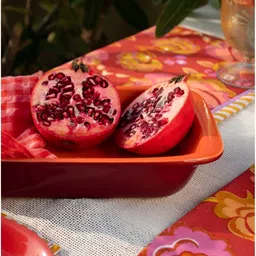 FREEDOM TREE Color Pop Orange Coloured Ceramic Baking Dish Bakeware image 2