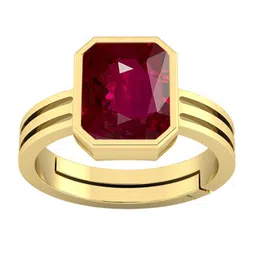 RSPR 9.25 Ratti 8.60 Carat Natural Ruby Manikya-Studded Adjustable Finger Ring-picture-12