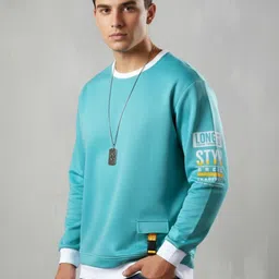 AUTNA Men Typography Printed Pockets T-shirt image 3