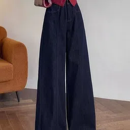 LULU & SKY Women Wide Leg High-Rise Jeans image 2