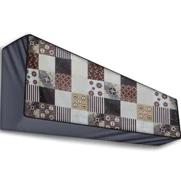 The Furnishing Tree Grey Printed Air Conditioner Cover image 2