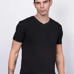 Reebok Logo Detail Pure Cotton V-Neck Lounge T-shirt-picture-10