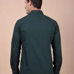 Crimsoune Club Classic Button-Down Collar Slim Fit Pure Cotton Shirt image 3