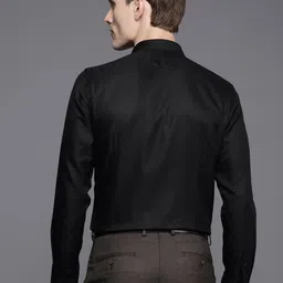 Louis Philippe Self Design Slim Fit Pure Cotton Formal Shirt image 5