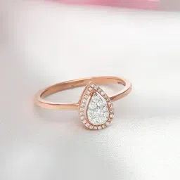 Malabar Gold and Diamonds 18k Rose Gold Diamond Cocktail Ring for Women-picture-25