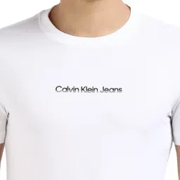 Calvin Klein Bright White Slim Fit T-Shirt image 5