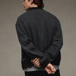 American Eagle Grey Regular Fit Checks Jacket image 2