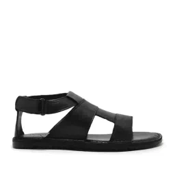 woodland Woods Men's Black Fisherman Sandals-picture-28