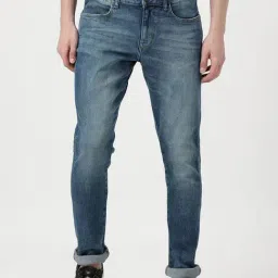 Wrangler Blue Cotton Skinny Fit Jeans-picture-27