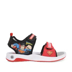 Campus Kids Red & Black Floater Sandals-picture-16