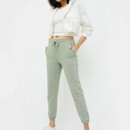 Fame Forever by Lifestyle Sage Green Cotton Joggers image 5