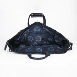 Art N Vintage Ethan Navy Leather Solid Extra Large Duffle Bag image 5