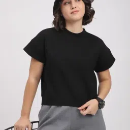 R&B Black Relaxed Fit Top image 3