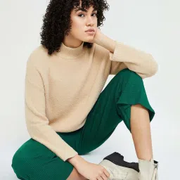 Ginger by Lifestyle Beige Regular Fit Pullover image 5